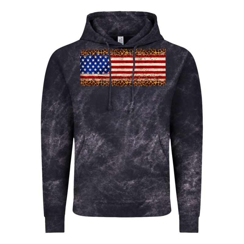 Usa Flag Leopard Vintage Hoodie by JahusDesignShop | Teevron