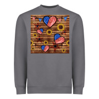 Storm 4th of july hearts seamless pattern Heavyweight Sweatshirt - BundleAndBundleShop