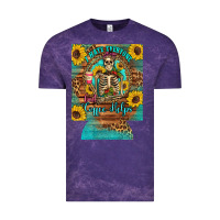Cloud Purple i hate everyone but coffee helps western skeleton coffee sunflowers 12 Vintage Tee - Artiststas