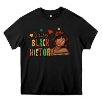 Black i am black history afro girl Heavy Core Tee - texasbilliewilder