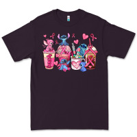 Plum breast cancer stitch coffee cups Premium Tee - AdoDesignShop