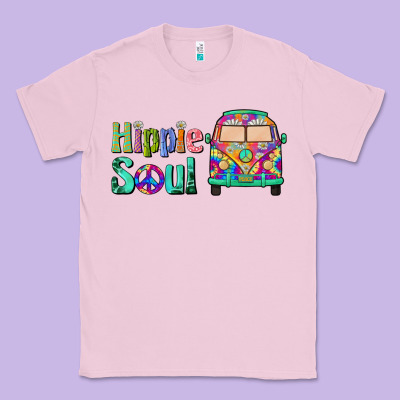 Hippie Soul Caravan Classic Tee Designed By Barkaloodesign