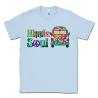 Dusty Blue hippie soul caravan Classic Tee - BarkalooDesign