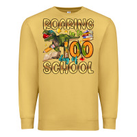Antique Gold roaring in to 100 day of school Premium Sweatshirt - Artiststas