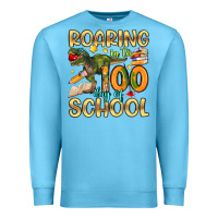 Ocean Blue roaring in to 100 day of school Premium Sweatshirt - Artiststas