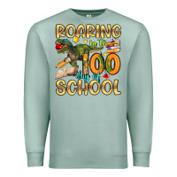 Seafoam roaring in to 100 day of school Premium Sweatshirt - Artiststas