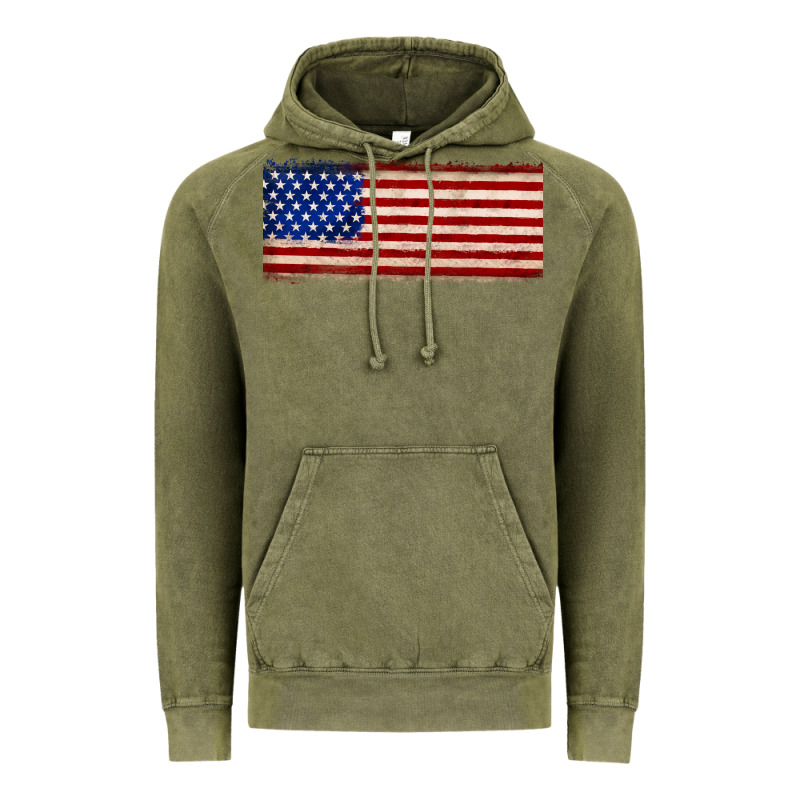 Usa Flag Vintage Hoodie by JahusDesignShop | Teevron