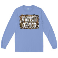 Colony Blue Western Wasted On You Background Long Sleeve Tee - LillyAllenDesigns