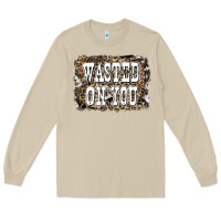 Mushroom Western Wasted On You Background Long Sleeve Tee - LillyAllenDesigns