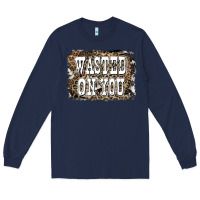 Navy Western Wasted On You Background Long Sleeve Tee - LillyAllenDesigns