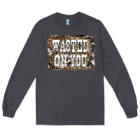 Smoke Western Wasted On You Background Long Sleeve Tee - LillyAllenDesigns