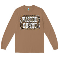 Toasted Coconut Western Wasted On You Background Long Sleeve Tee - LillyAllenDesigns