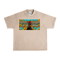 French Oak doberman with sunflowers license plate Urban Heavy Tee - Artiststas
