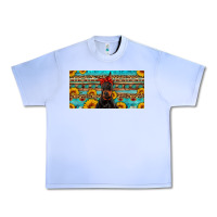 Grape Ice doberman with sunflowers license plate Urban Heavy Tee - Artiststas