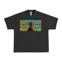 Pigment Black doberman with sunflowers license plate Urban Heavy Tee - Artiststas