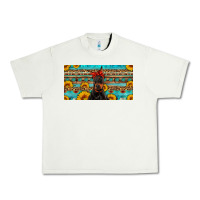 Pistachio doberman with sunflowers license plate Urban Heavy Tee - Artiststas