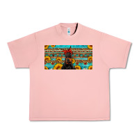 Salmon doberman with sunflowers license plate Urban Heavy Tee - Artiststas