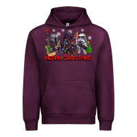 Mauve Wine merry christmas gnomies Urban Hoodie - CowGirlArtShop