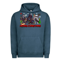 Pigment Midnight Navy merry christmas gnomies Urban Hoodie - CowGirlArtShop