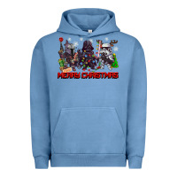 Pigment Pebble Blue merry christmas gnomies Urban Hoodie - CowGirlArtShop