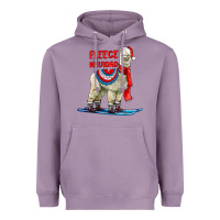 Lavender Fleece Navidad Alpaca Heavyweight Hoodie - LillyAllenDesigns
