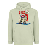 Matcha Fleece Navidad Alpaca Heavyweight Hoodie - LillyAllenDesigns