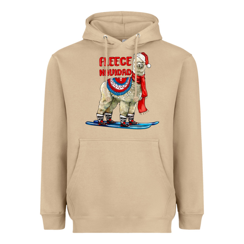Fleece Navidad Alpaca Heavyweight Hoodie by LillyAllenDesigns | Teevron