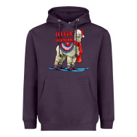 Plum Fleece Navidad Alpaca Heavyweight Hoodie - LillyAllenDesigns