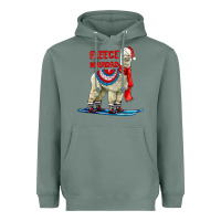 Sage Fleece Navidad Alpaca Heavyweight Hoodie - LillyAllenDesigns