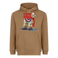 Toasted Coconut Fleece Navidad Alpaca Heavyweight Hoodie - LillyAllenDesigns