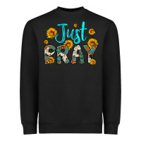 Black just pray Heavyweight Sweatshirt - Artiststas