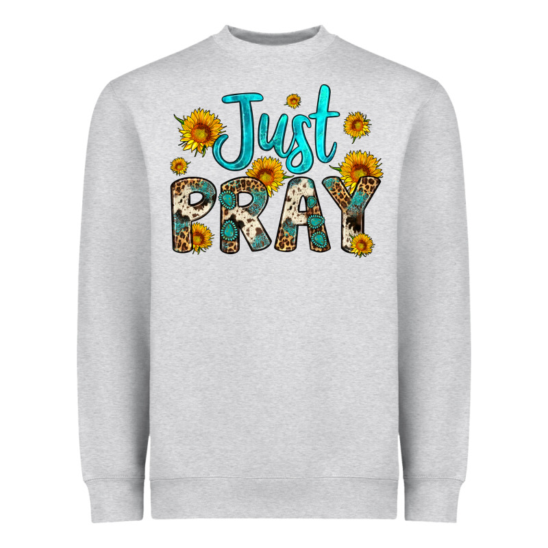 Just Pray Heavyweight Sweatshirt by Artiststas | Teevron