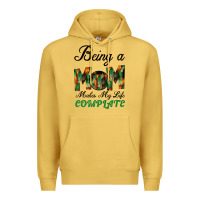 Antique Gold Being A Mom Makes My Life Complete For dark Premium Hoodie - Bettercallsaul