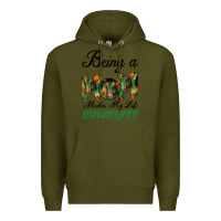Army Green Being A Mom Makes My Life Complete For dark Premium Hoodie - Bettercallsaul