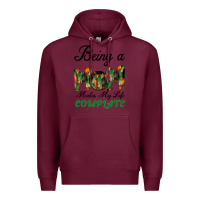Burgundy Being A Mom Makes My Life Complete For dark Premium Hoodie - Bettercallsaul