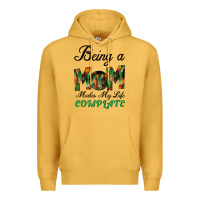Mustard Being A Mom Makes My Life Complete For dark Premium Hoodie - Bettercallsaul