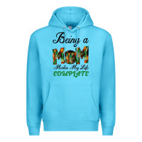 Ocean Blue Being A Mom Makes My Life Complete For dark Premium Hoodie - Bettercallsaul