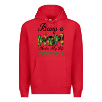 Red Being A Mom Makes My Life Complete For dark Premium Hoodie - Bettercallsaul
