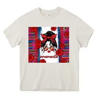 Cream mamacita serape Heavy Core Tee - Zillion Design Studio