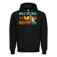 Black rejoicing in hope Zipper Hoodie - NancyCooperArtShop