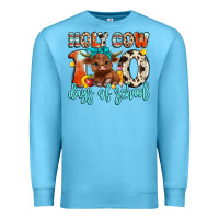 Ocean Blue holy cow 100 days of school Premium Sweatshirt - Artiststas