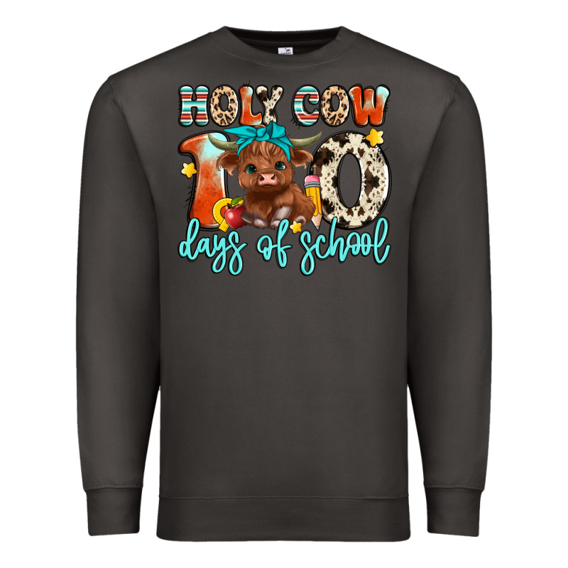 Holy Cow 100 Days Of School Premium Sweatshirt by Artiststas | Teevron