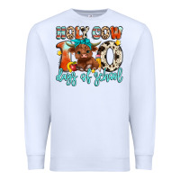 White holy cow 100 days of school Premium Sweatshirt - Artiststas