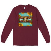 Burgundy hereford cattle mom coaster Long Sleeve Tee - Jasminsmagicworld