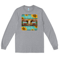 Heather Grey hereford cattle mom coaster Long Sleeve Tee - Jasminsmagicworld