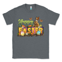 Charcoal Heather Happy Easter Classic Tee - LillyAllenDesigns