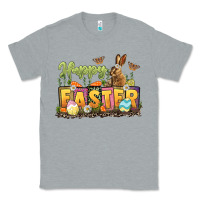 Heather Grey Happy Easter Classic Tee - LillyAllenDesigns