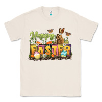 Natural Happy Easter Classic Tee - LillyAllenDesigns
