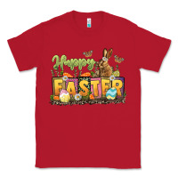 Red Happy Easter Classic Tee - LillyAllenDesigns