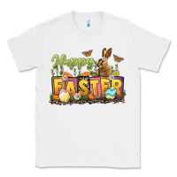 White Happy Easter Classic Tee - LillyAllenDesigns